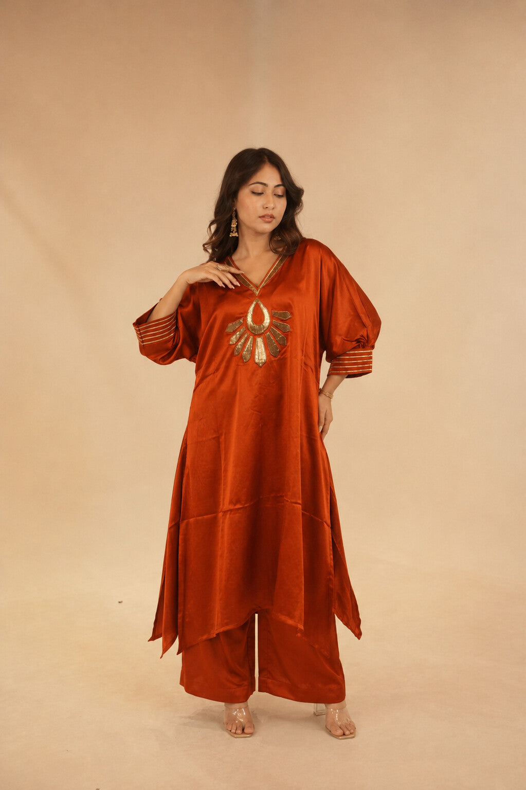 Saher Rust Orange Dress