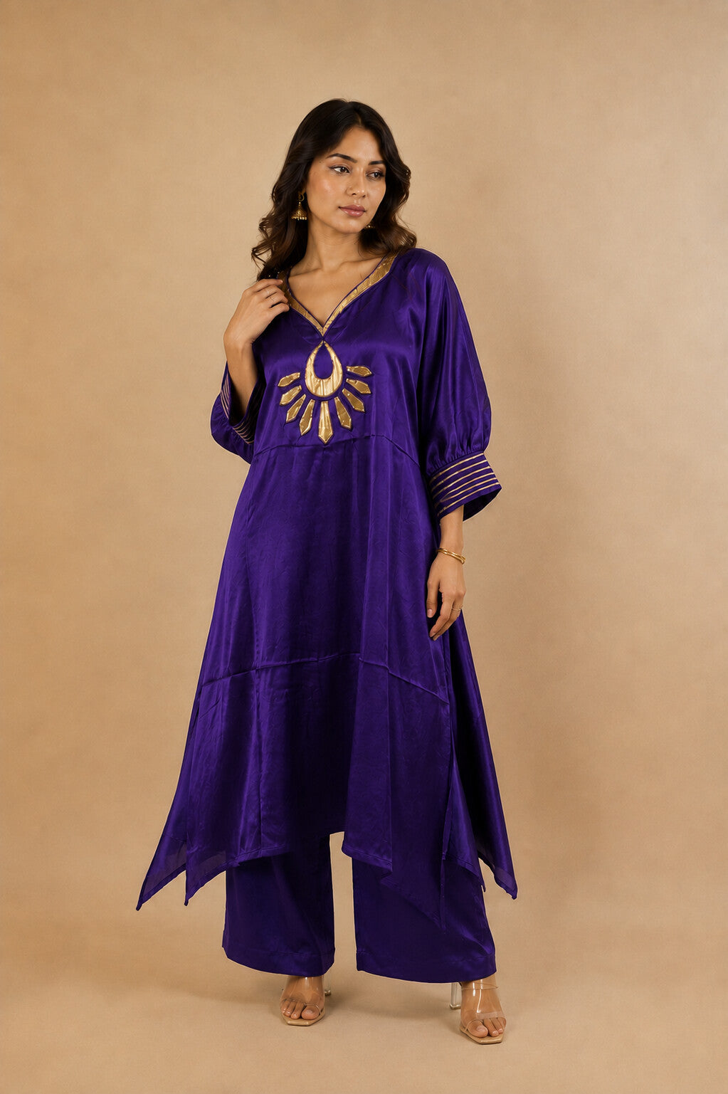 Saher Purple Dress