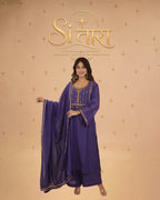 Sana Purple Sitara Dress