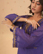 Sana Purple Sitara Dress