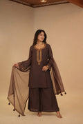 Adaa Mocha Brown Sitara Dress