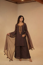 Adaa Mocha Brown Sitara Dress