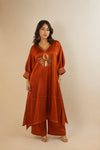 Saher Rust Orange Dress