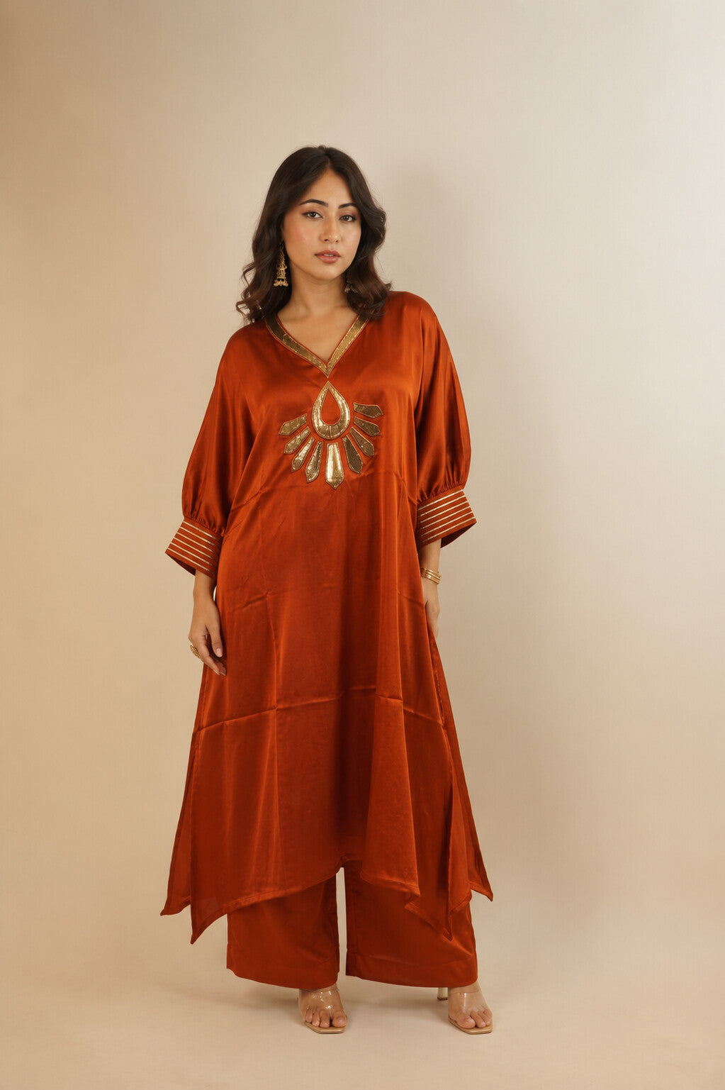 Saher Rust Orange Dress