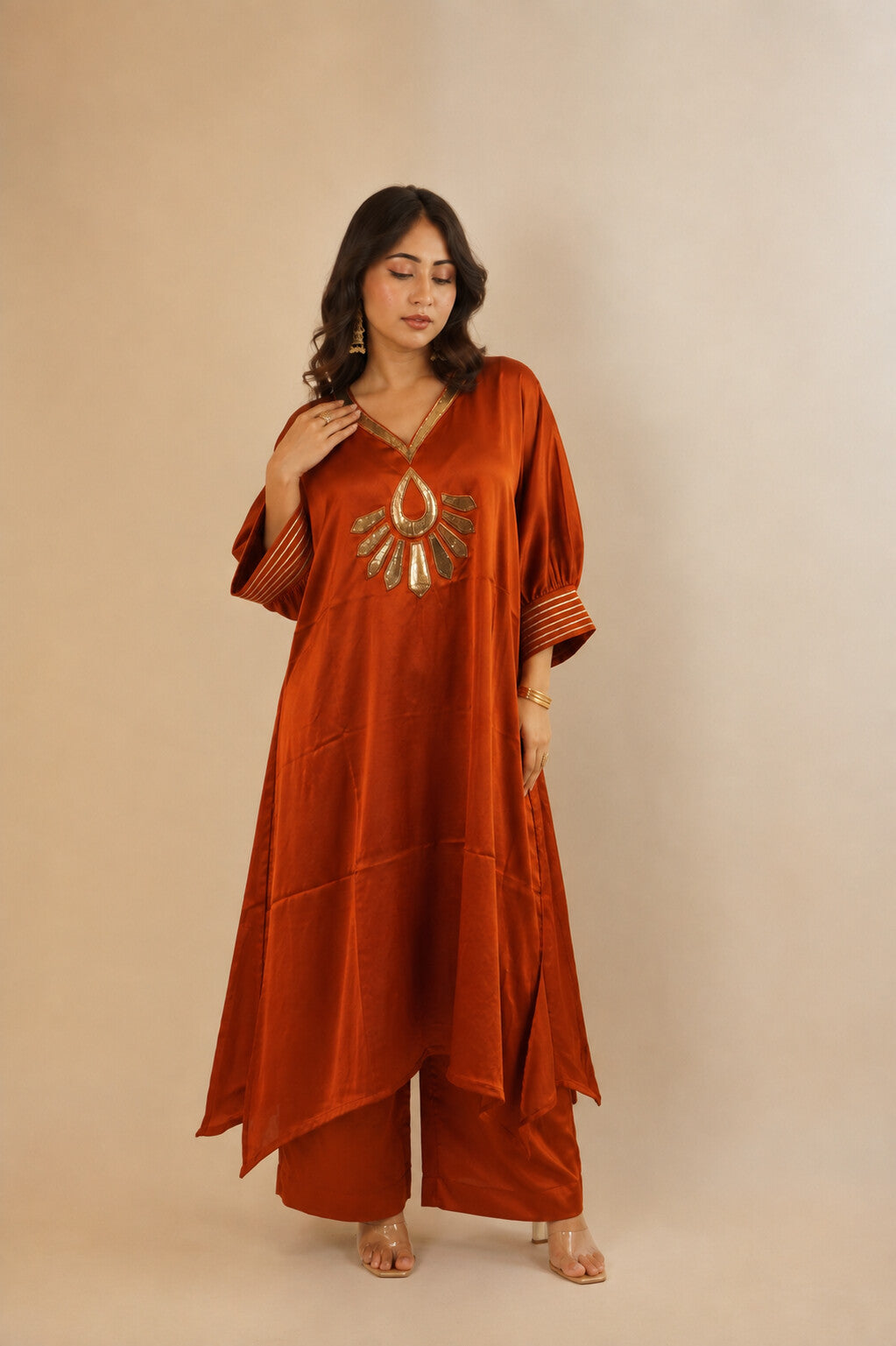 Saher Rust Orange Dress