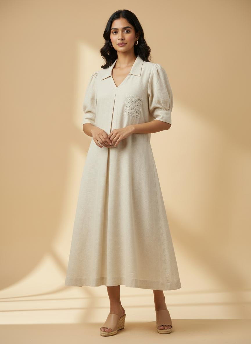 Simmer Jute Light Pink Dress