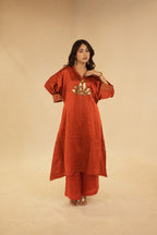 Maher Rust Orange Dress