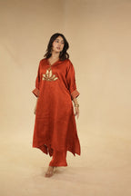Maher Rust Orange Dress