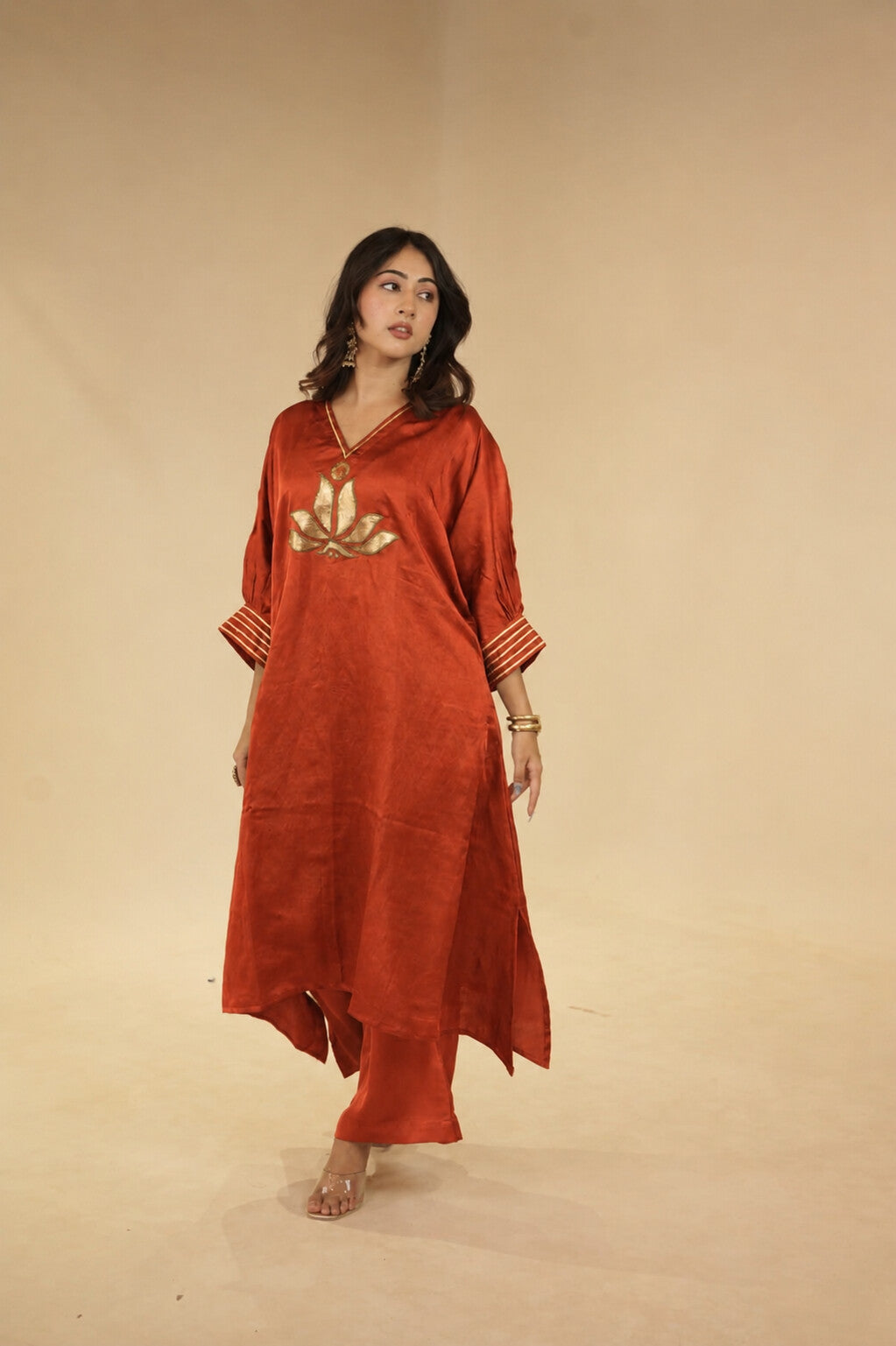 Maher Rust Orange Dress
