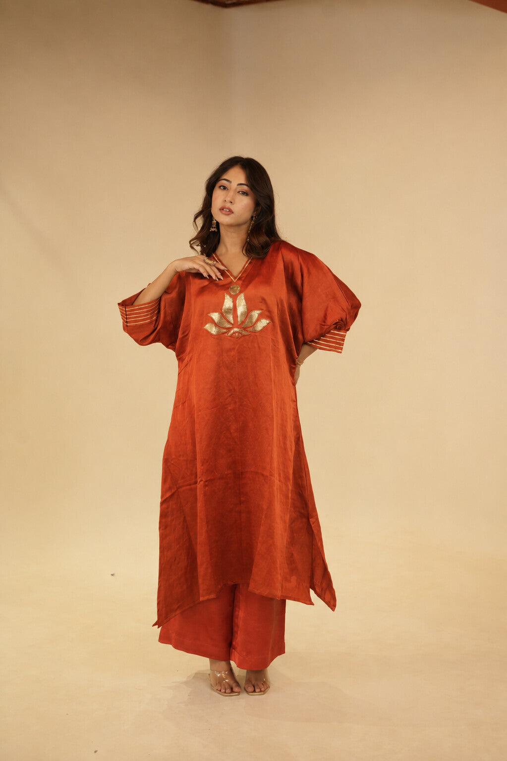 Maher Rust Orange Dress