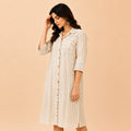 Simmer Jute Ivory Beige Dress