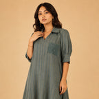 Simmer Jute Grey Dress