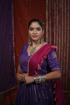Gulabo Purple Mul-Cotton Chaniya Choli