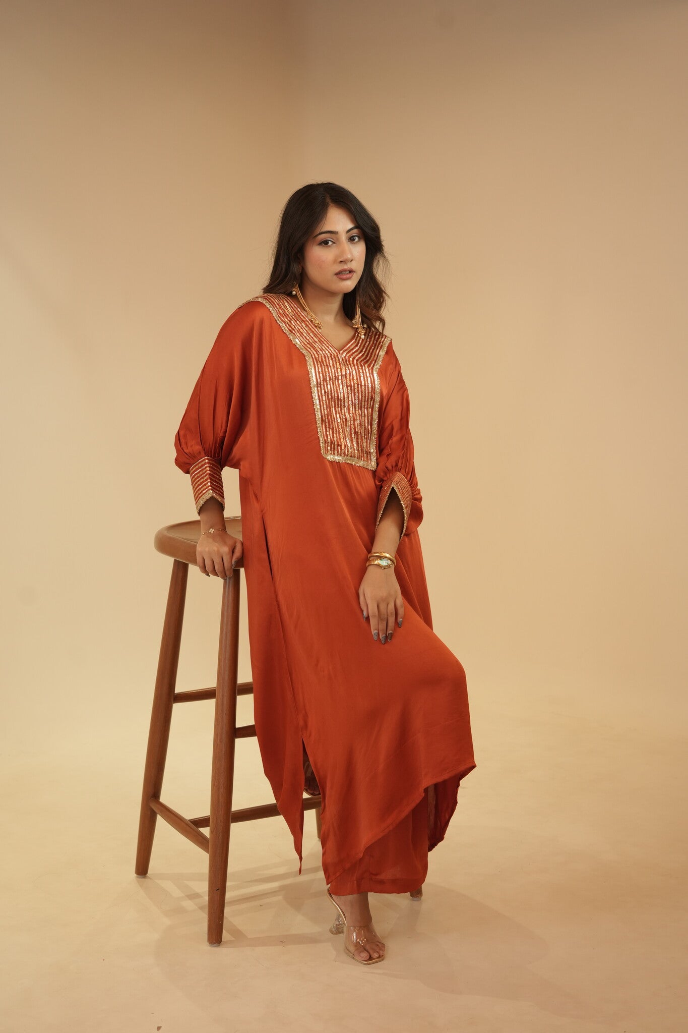 Alina Rust Dress
