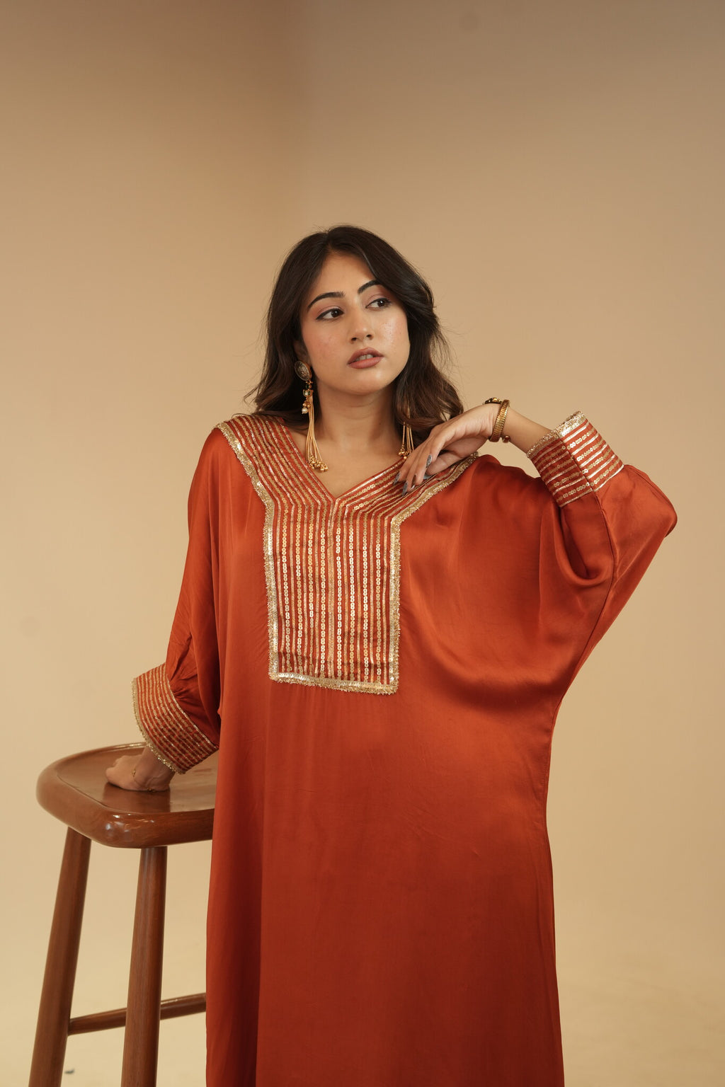 Alina Rust Dress