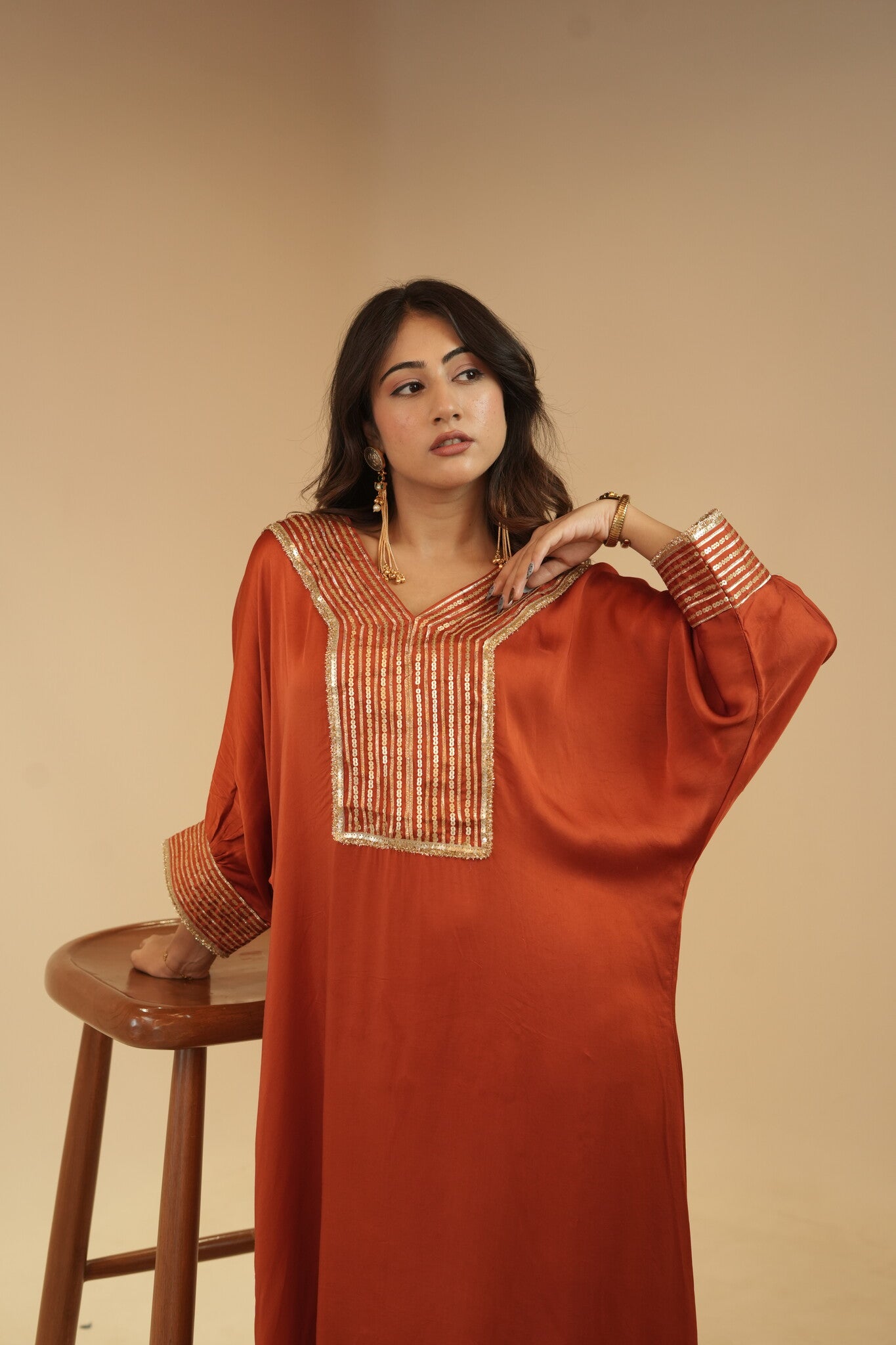 Alina Rust Dress