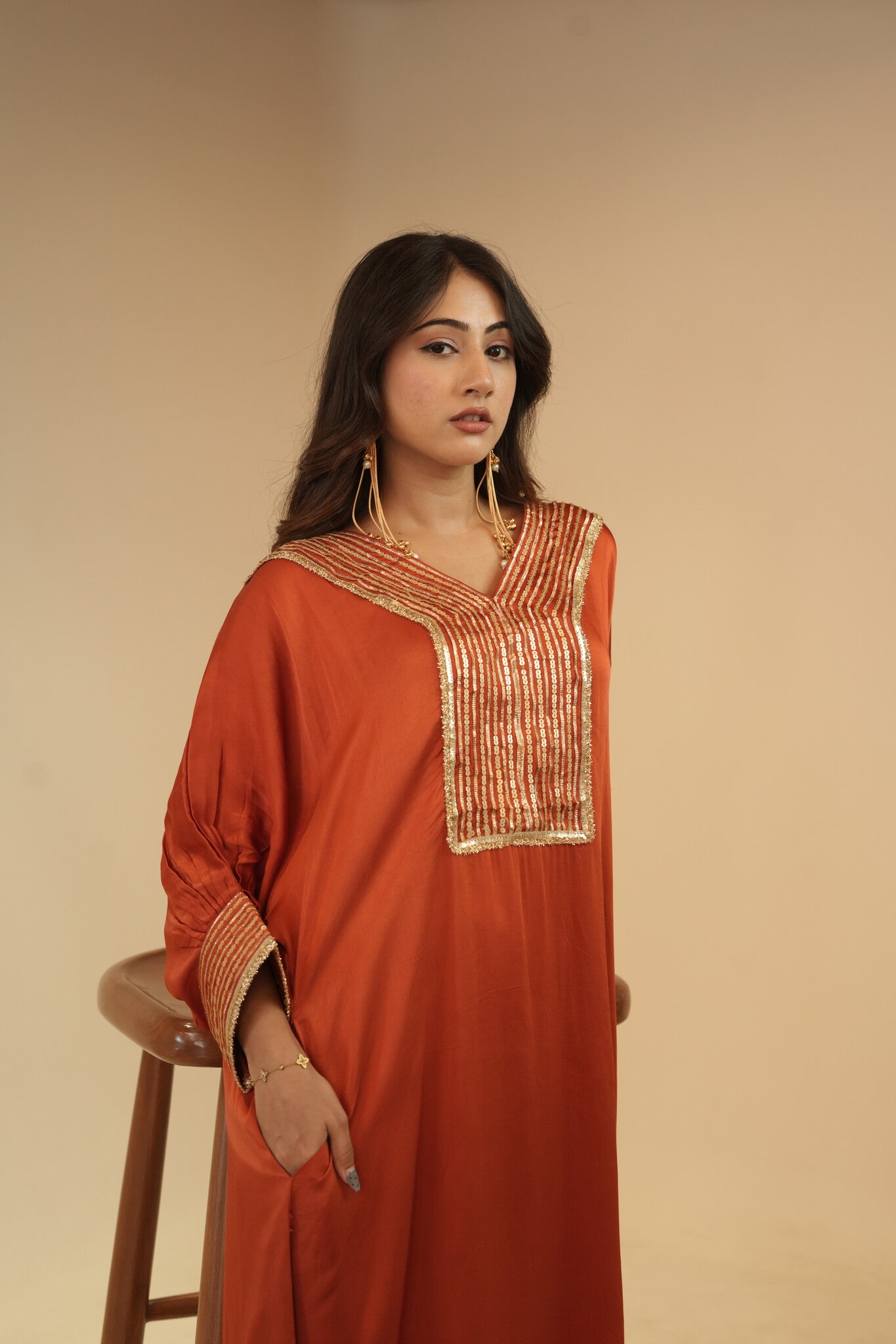 Alina Rust Dress