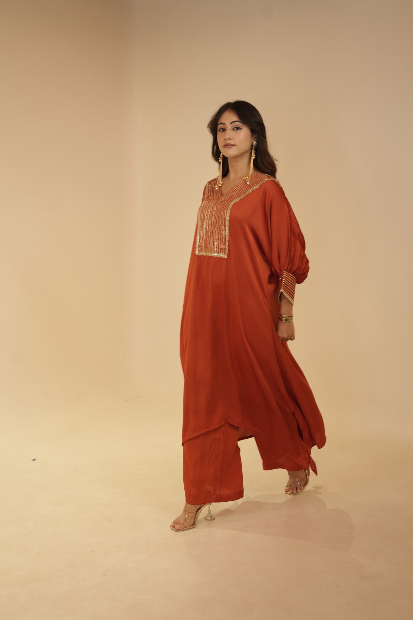 Alina Rust Dress