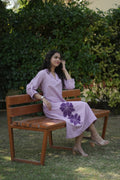 Mahek Applique Work Lavender Mist Dress