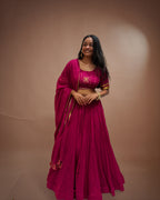 Madhubala Pink Mul-Cotton Chaniya Choli