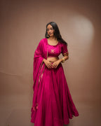Madhubala Pink Mul-Cotton Chaniya Choli