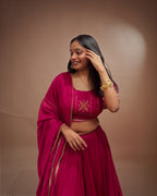 Madhubala Pink Mul-Cotton Chaniya Choli