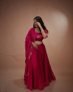 Madhubala Pink Mul-Cotton Chaniya Choli