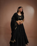 Madhubala Black Mul-Cotton Chaniya Choli