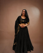 Madhubala Black Mul-Cotton Chaniya Choli
