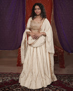 Mastani White Muslin Silk Chaniya Choli