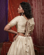 Mastani White Muslin Silk Chaniya Choli