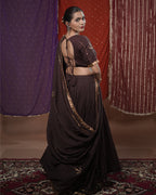 Mohini Brown Mul-Cotton Chaniya Choli