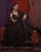 Mohini Brown Mul-Cotton Chaniya Choli