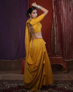 Mohini Yellow Mul-Cotton Chaniya Choli