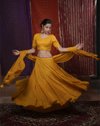 Mohini Yellow Mul-Cotton Chaniya Choli