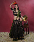 Noor Black Pure Cotton Chaniya Choli