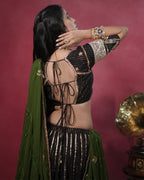 Noor Black Pure Cotton Chaniya Choli