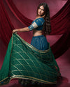 Noor Sky Blue Pure Cotton Chaniya Choli