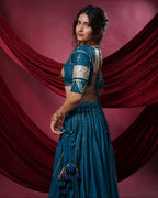 Noor Sky Blue Pure Cotton Chaniya Choli