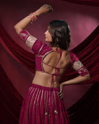 Noor Magenta Pure Cotton Chaniya Choli