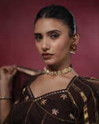 Ragini Brown Muslin Silk Chaniya Choli