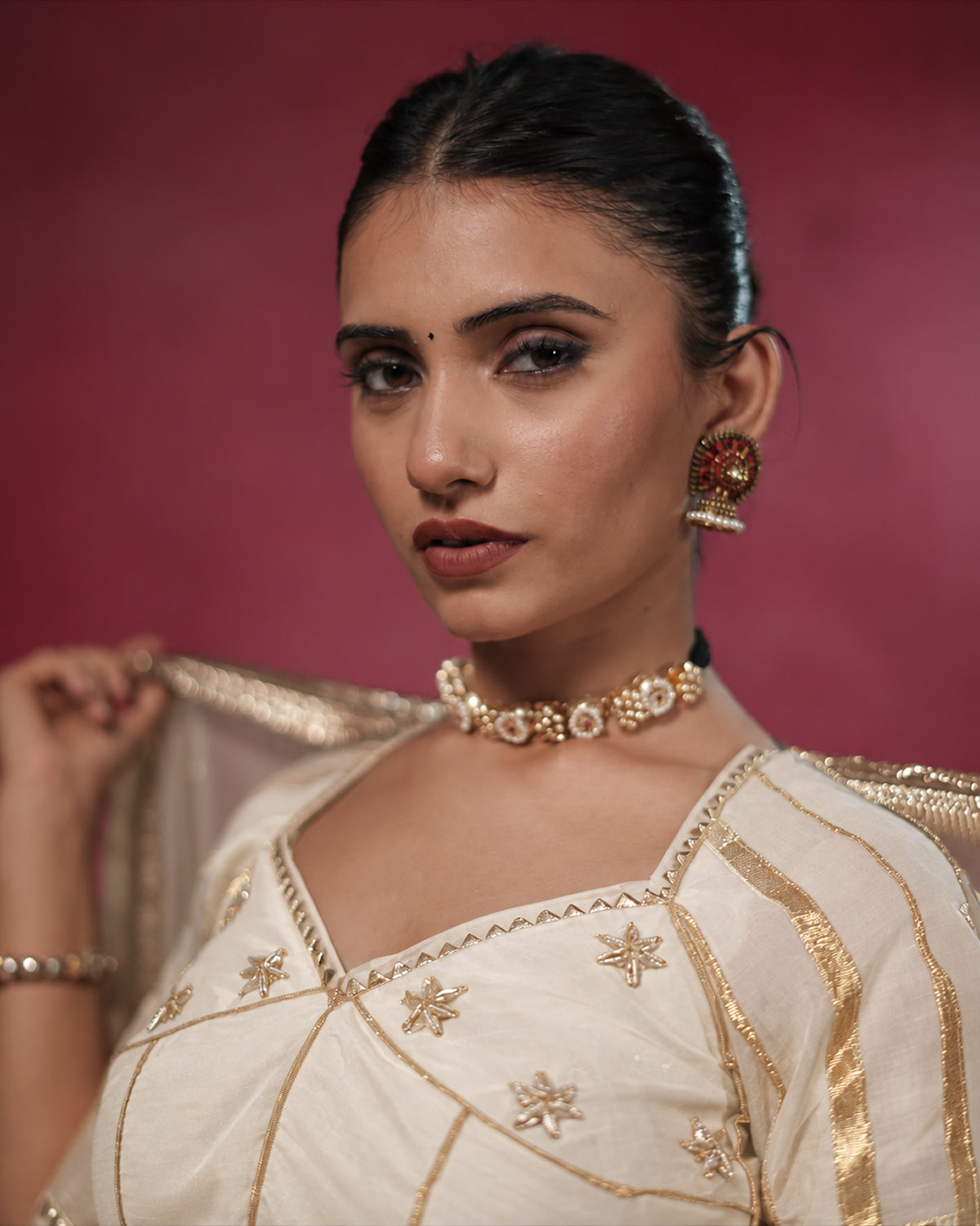 Ragini White Muslin Silk Chaniya Choli
