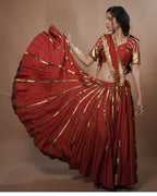 Ragini Rust Muslin Silk Chaniya Choli
