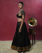 Tarani Black Mul-Cotton Chaniya Choli