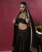 Tarani Black Mul-Cotton Chaniya Choli