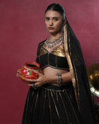 Tarani Black Mul-Cotton Chaniya Choli