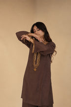 Adaa Mocha Brown Sitara Dress