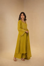 Sana Mustard Sitara Dress