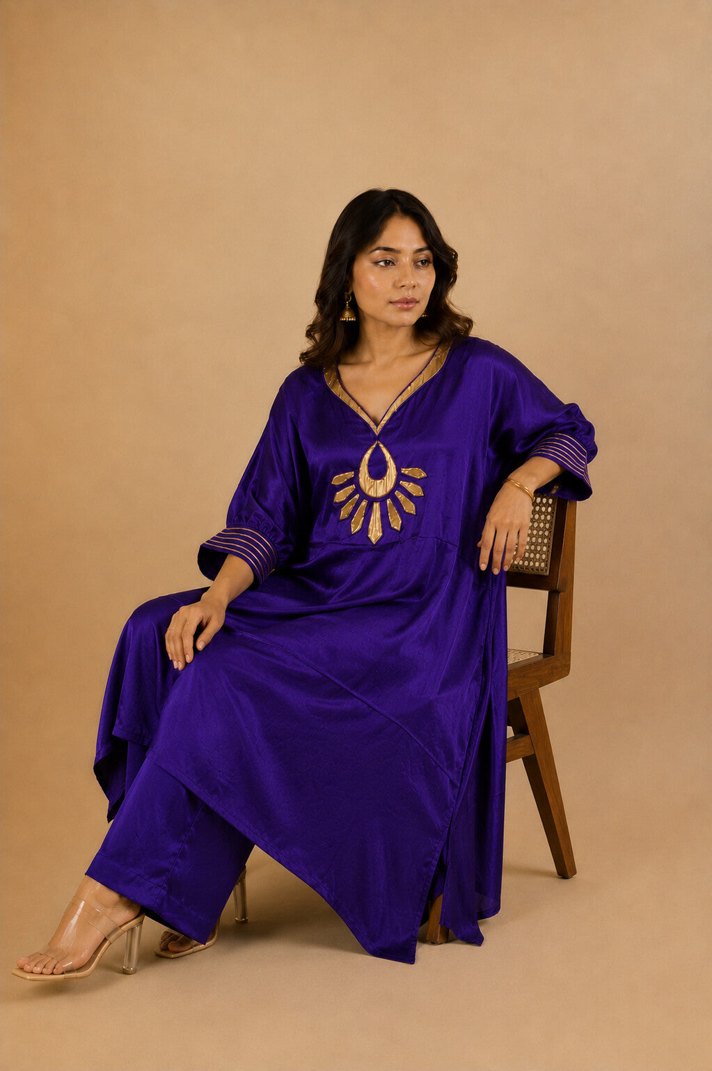 Saher Purple Dress