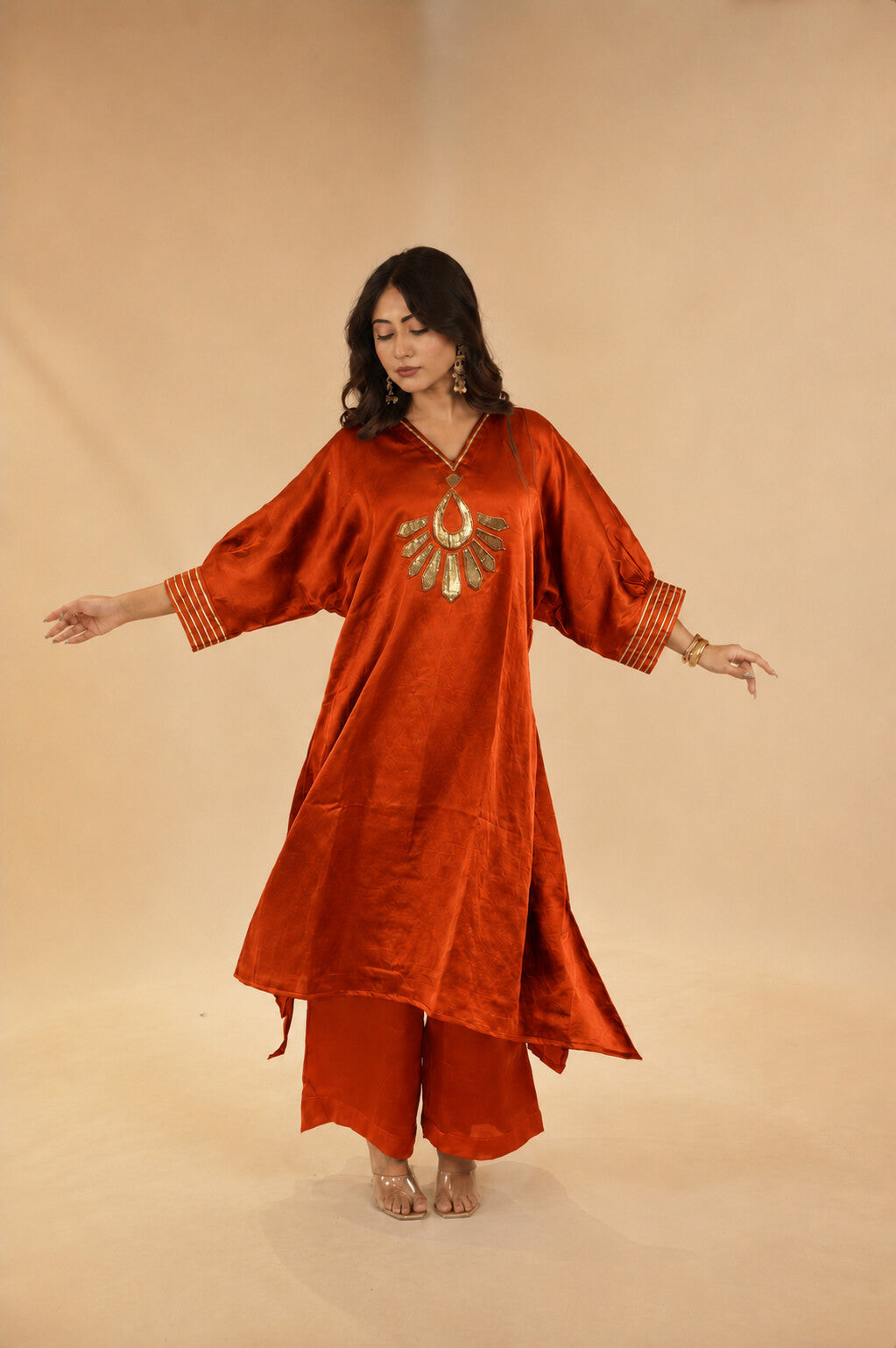 Saher Rust Orange Dress